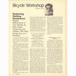 <-- Bicycling Magazine 06-1979 --> Reducing Rolling Resistance