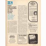 <------ Bicycling Magazine 08-1979 ------> Super Lightweight Components - Part 1 - OMAS