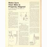 <------ Bicycling Magazine 03-1980 ------> Make Sure Your Bike Is Properly Aligned