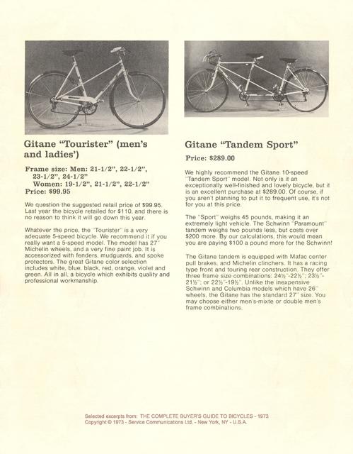 The Complete Buyer's Guide To Bicycles (1973)
