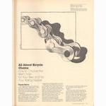 <------ Bicycling Magazine 04-1980 ------> Bicycle Workshop - Part 4 - All About Bicycle Chains