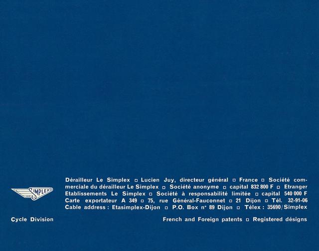 Simplex catalog (1971)