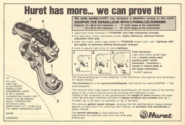 Huret Duopar rear derailleur (06-1979)