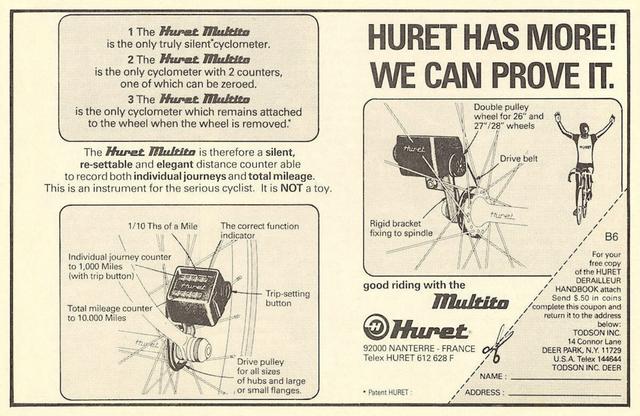 Huret Multito cyclometer (09-1979)
