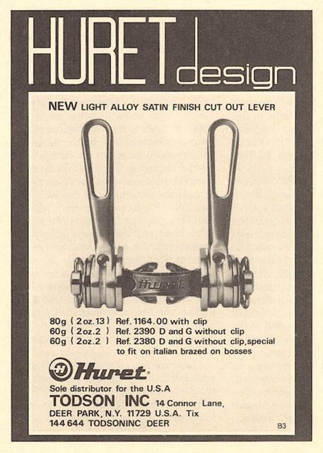 Huret control levers (03-1980)