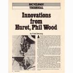 <-- Bicycling Magazine 03-1977 --> Innovations From Huret / Phil Wood