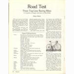 <---------- Bicycling Magazine 08-1978 ----------> Peugeot PY-10E / Guerciotti / Masi EX