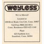 Weyless advertisement (03-1977)