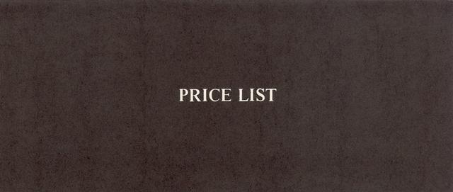 Weyless retail price list (1976)