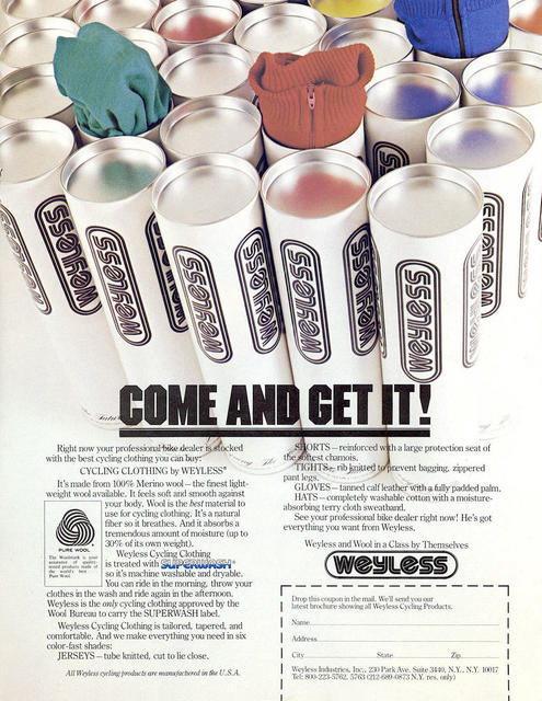 Weyless clothing advertisement (09-1976)