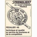 Stronglight series 49 crankset advertisement  (06-1972)
