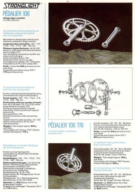 Stronglight catalog # 27 (1984)