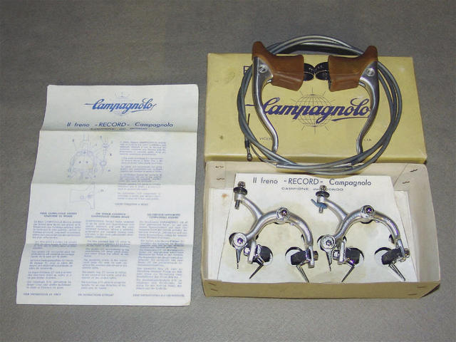 <--------- NO LONGER FOR SALE ---------> Campagnolo Record brake set - 1973 to 1977 (NOS)