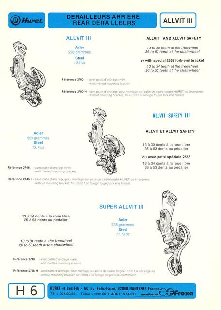 Huret catalog (1978)