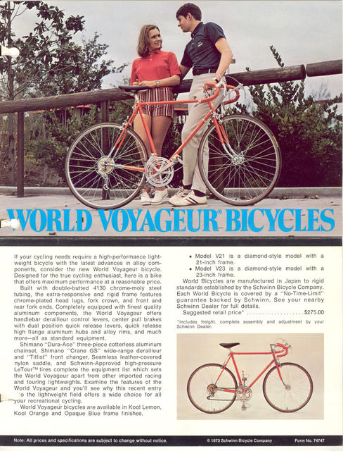 World Voyageur brochure  (1973)