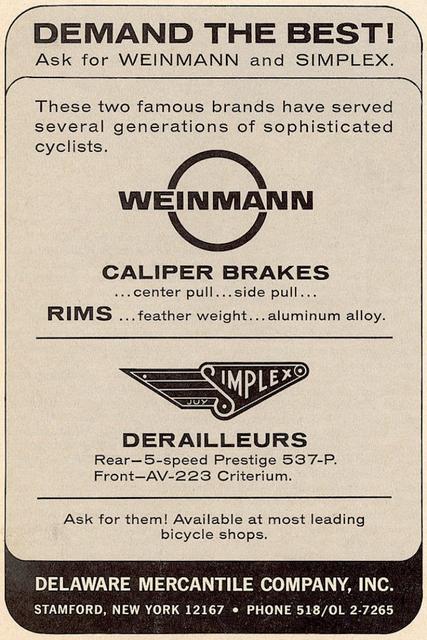Weinmann / Simplex advertisement (09-1968)