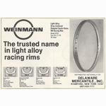Weinmann alloy clincher rims advertisement (01-1976)