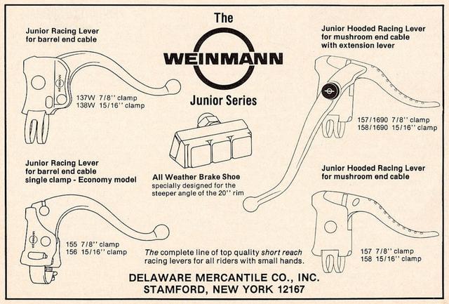 Weinmann Junior Series brake advertisement (11-1977)
