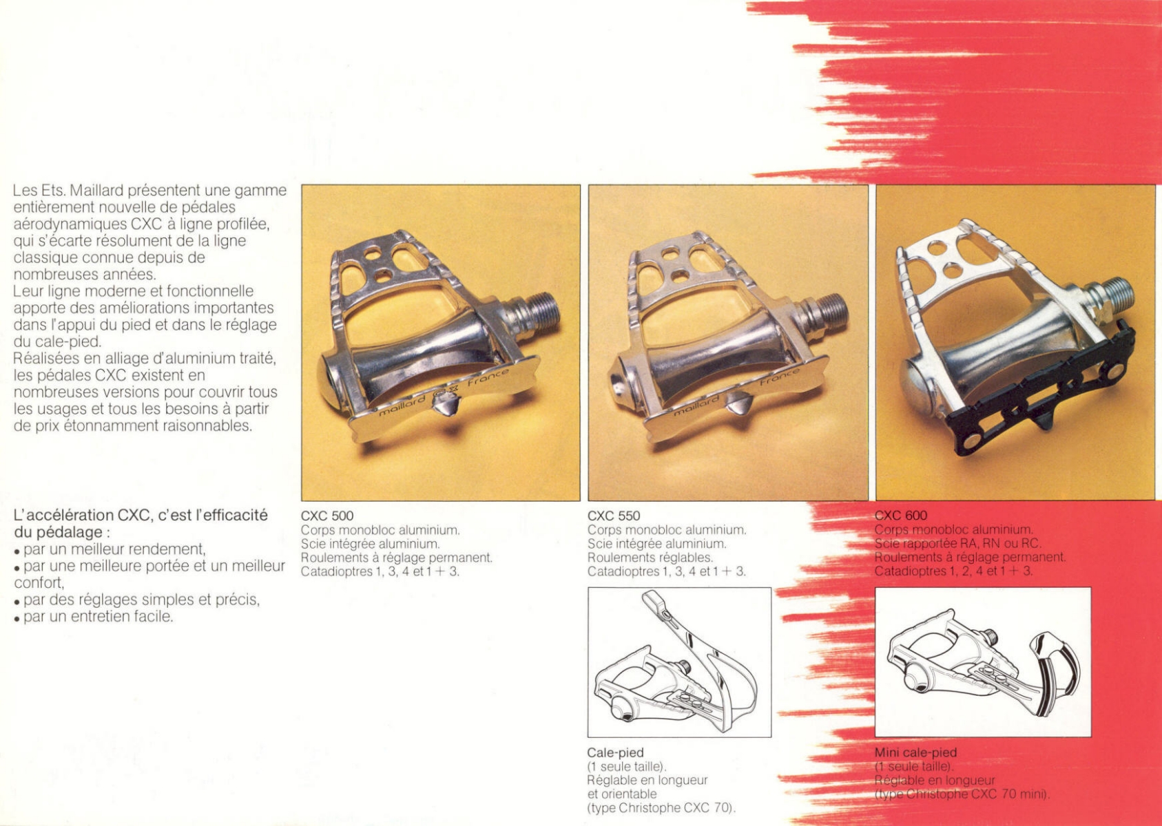 Maillard CXC pedals brochure (1983)