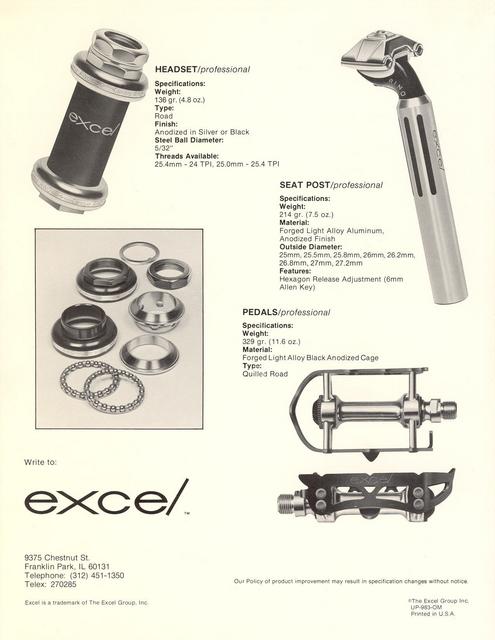 Excel Ultimate / Professional brochure (09-1983)