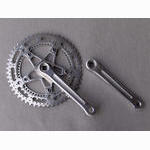 <-------------- SOLD --------------> Stronglight 105 bis crankset - 42/52 double - 122 mm BCD (NOS / USED)