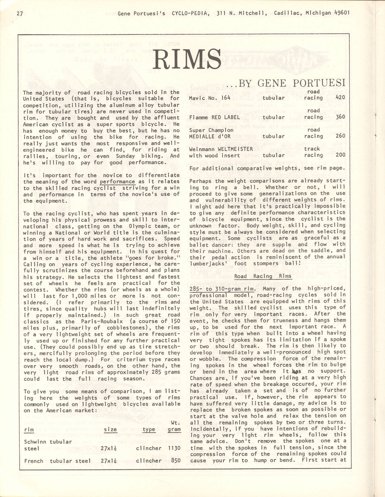 Cyclo-pedia catalog (1974) - Page 027