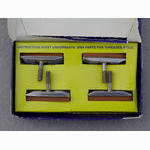<------------------ SOLD ------------------> Scott / Mathauser brake shoes & pads - early finned type - threaded posts