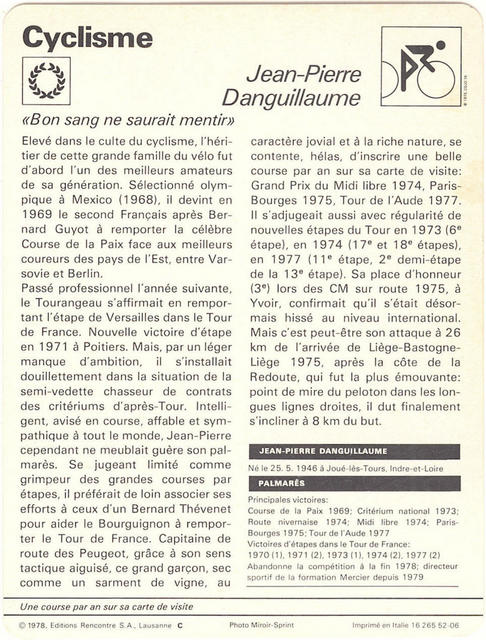 Jean-Pierre Danguillaume (1973) - Back