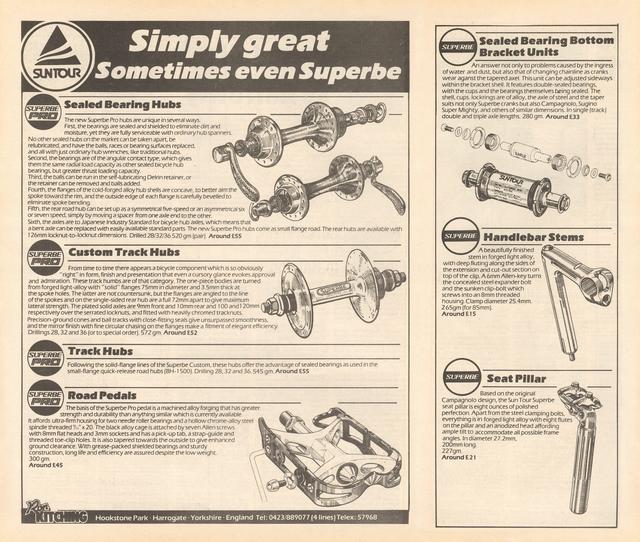 SunTour Superbe advertisement (07-1984)