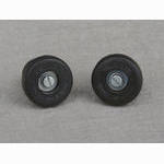 Velox handlebar end plugs - rubber - Black (NOS)