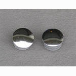 Generic handlebar end plugs - chrome plastic (NOS)