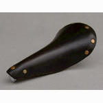 <-------------- SOLD --------------> Ideale 90 IR saddle - alloy rails with clamp - Black - circa 1977 to 1979 (NOS)