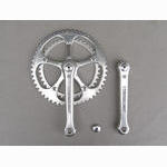 <-------------- SOLD --------------> Stronglight 107 crankset - 42/52 double - 144 mm BCD (NOS / USED)