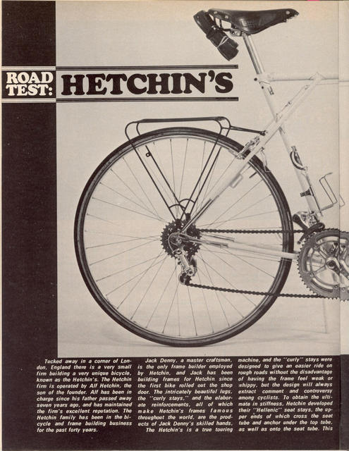 <------ Bicycling Magazine 08-1969 ------> Hetchins