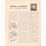 <--- American Cycling 09-1968 ---> Brakes & Braking:  Weight Shifting & Skidding