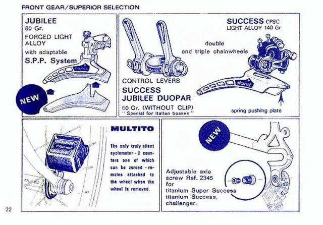 Huret derailleur instruction manual (1980)