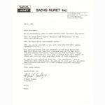 Sachs Huret catalog - Cover Letter (04-1986)