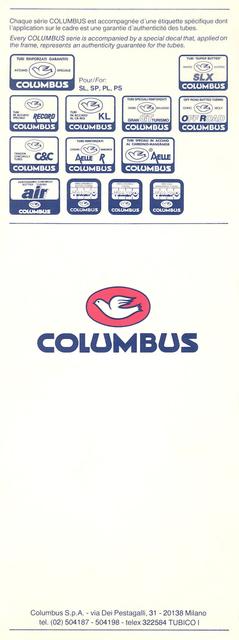 Columbus / A.L. Colombo brochure (1984)