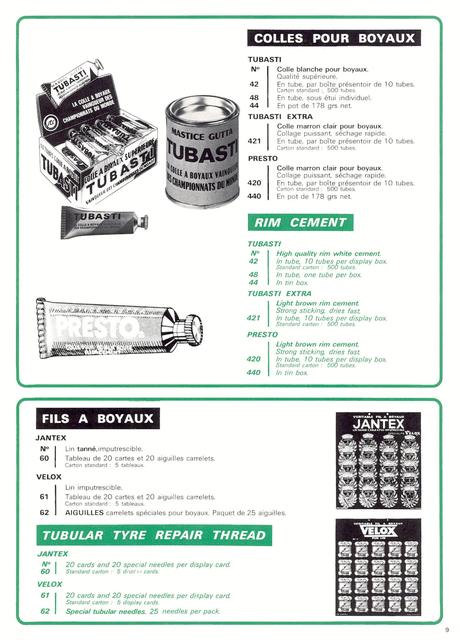 Velox / Tressostar / Tressorex / Tresseol / Guidoline / Plastilac catalog (1985)