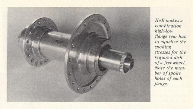 Hi-E high-low flange rear hub (01-1976)