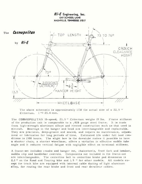 Hi-E Cosmopolitan specifications (1972)