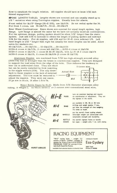 Hi-E parts list / price list (11-1973)