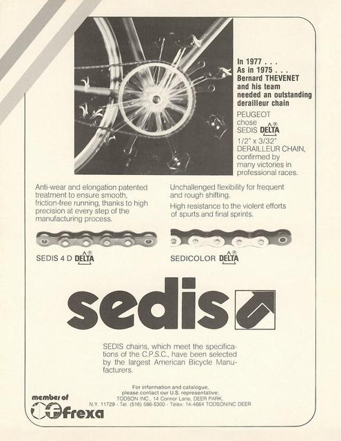 Sedis advertisement (10-1977)