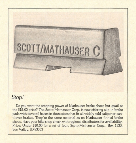 Scott / Mathauser brake pads (10-1977)
