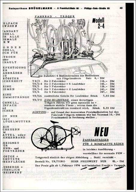 Brügelmann catalog (1974)