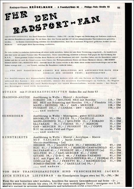 Brügelmann catalog (1974)