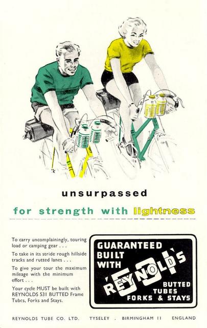 Reynolds 531 advertising card (1968)