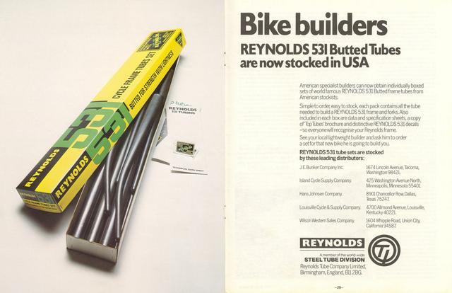 Reynolds 531 advertisement (12-1973)
