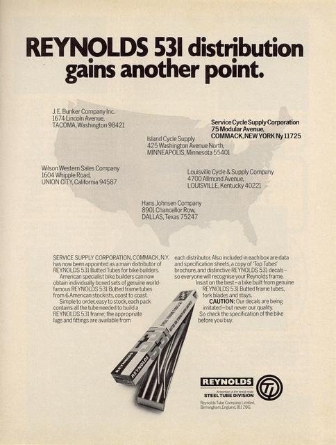 Reynolds 531 advertisement (08-1975)