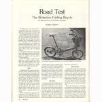 <-- Bicycling Magazine 09-1978 --> Bickerton Folding Bicycle